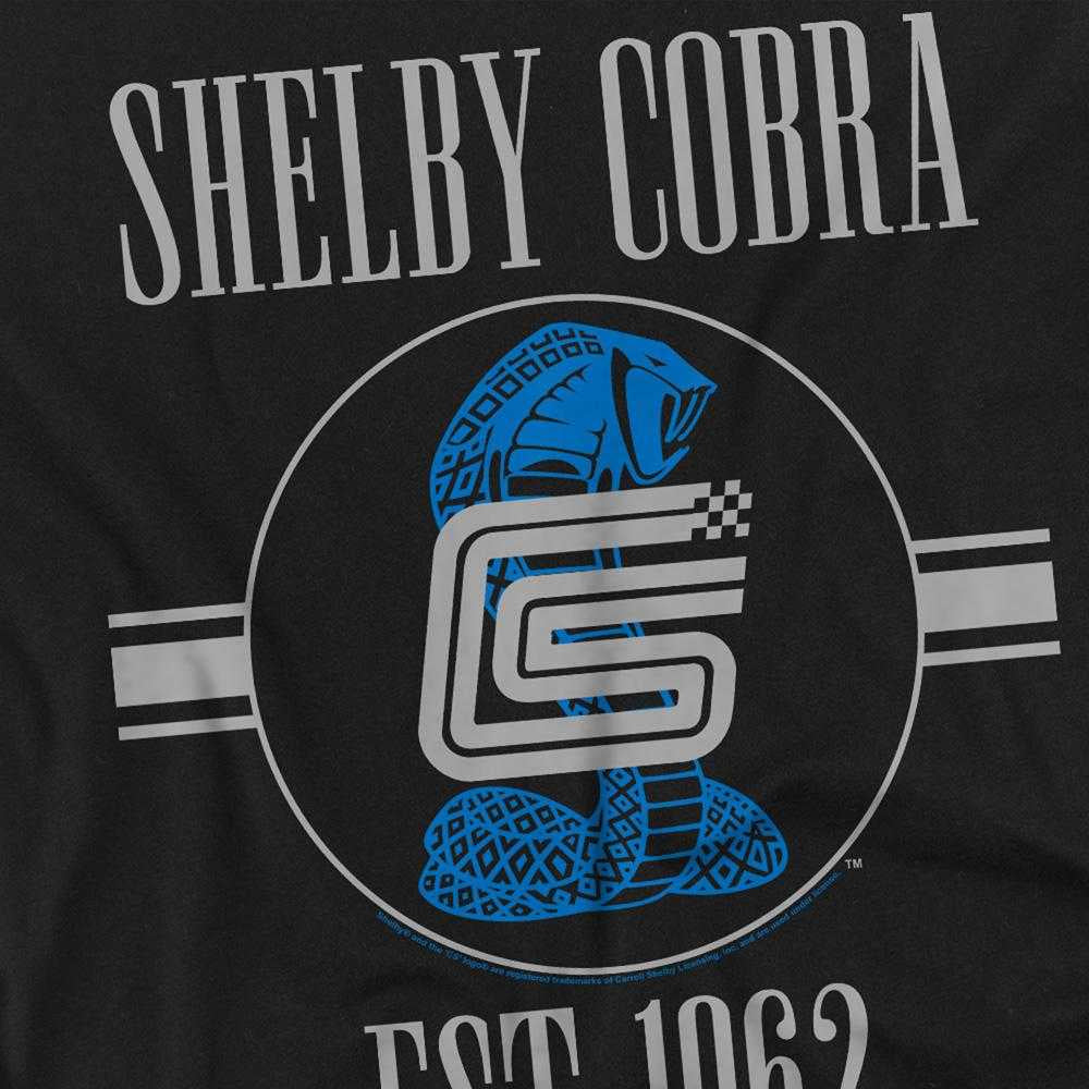 Black - Side - Carroll Shelby Unisex Adult Large Snake And Signature Vintage Long-Sleeved T-Shirt