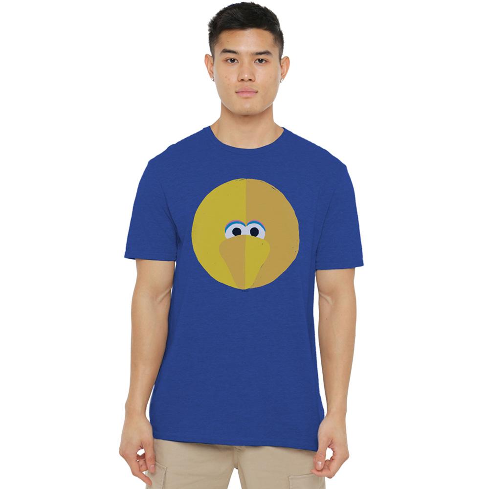Royal Blue - Lifestyle - Sesame Street Unisex Adult Beak Big Bird Heather T-Shirt