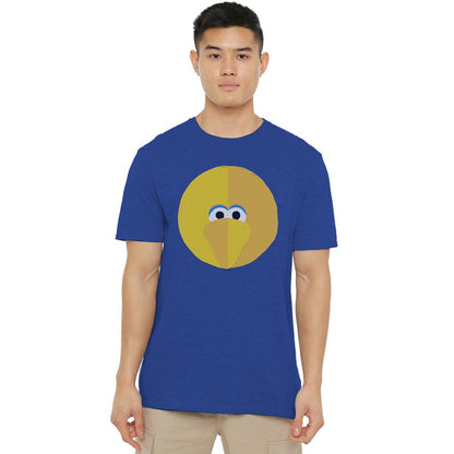 Royal Blue - Lifestyle - Sesame Street Unisex Adult Beak Big Bird Heather T-Shirt