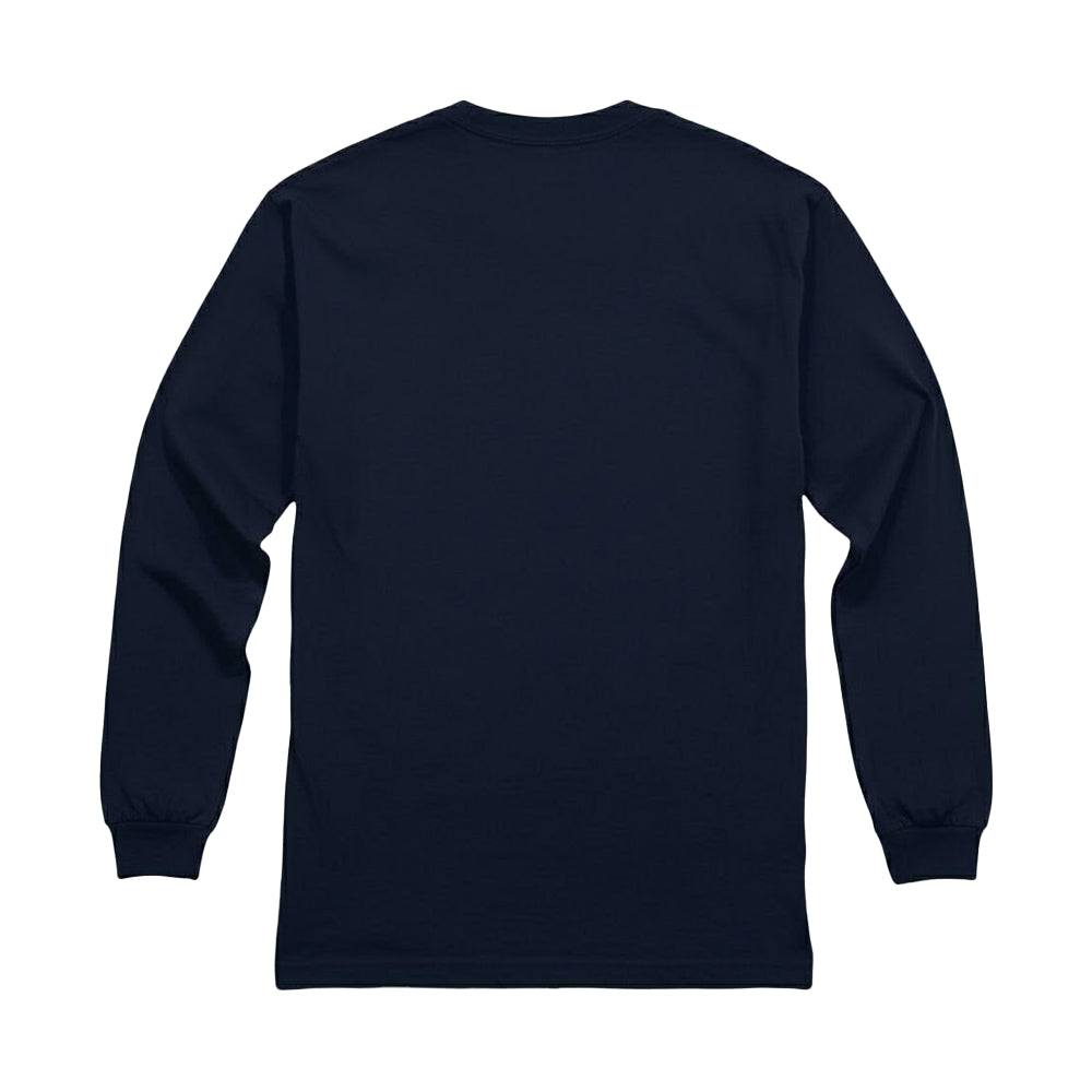 Navy - Back - Sesame Street Unisex Adult Hello Everybody Grover Long-Sleeved T-Shirt