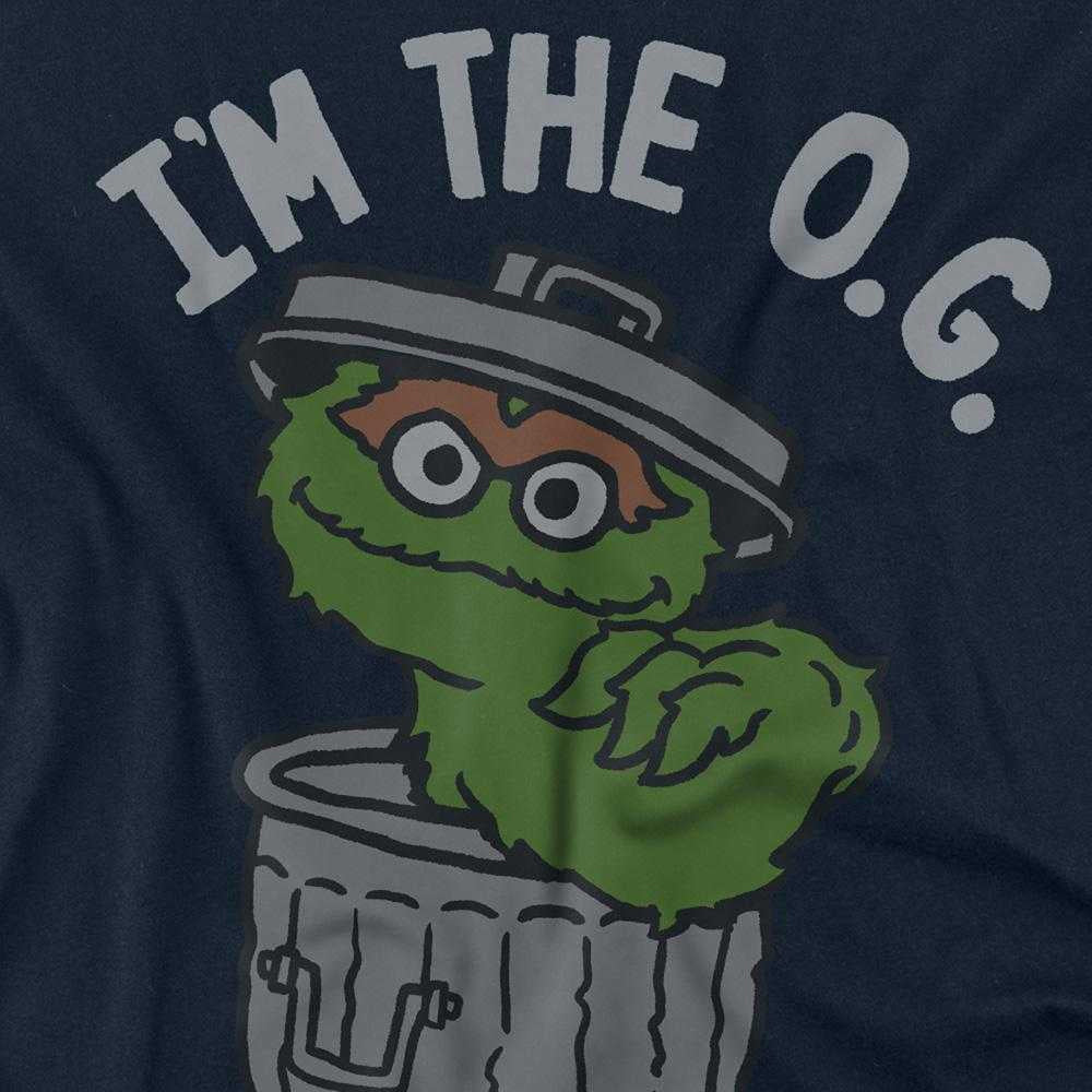 Navy - Side - Sesame Street Unisex Adult I´m The O.G Long-Sleeved T-Shirt