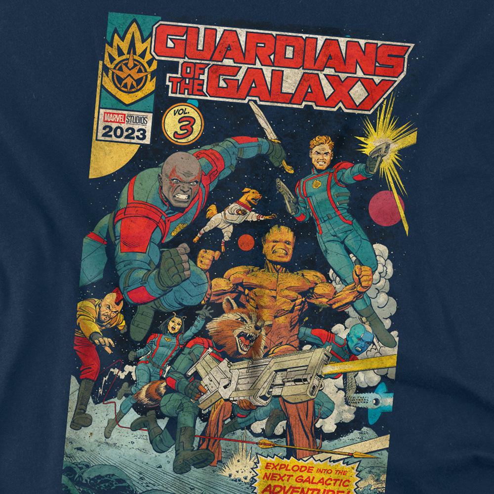 Navy - Side - Guardians Of The Galaxy Volume 3 Unisex Adult T-Shirt