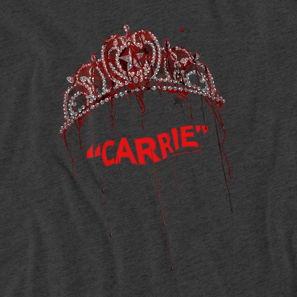 Charcoal - Side - Carrie Unisex Adult Prom Queen Heather T-Shirt