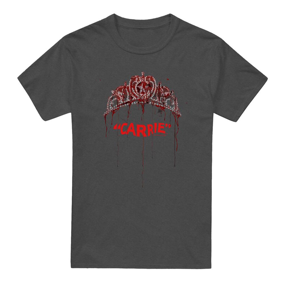 Charcoal - Front - Carrie Unisex Adult Prom Queen Heather T-Shirt