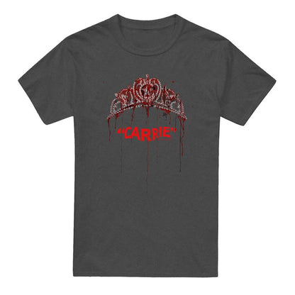 Charcoal - Front - Carrie Unisex Adult Prom Queen Heather T-Shirt