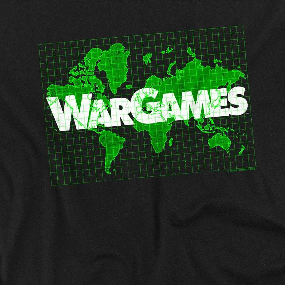 Black - Side - WarGames Unisex Adult Game Board Long-Sleeved T-Shirt
