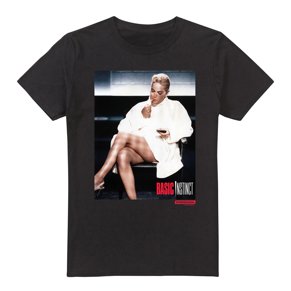 Black - Front - Basic Instinct Mens Smoking T-Shirt
