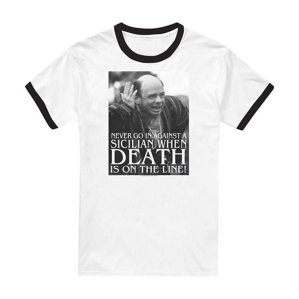 White-Black - Front - The Princess Bride Unisex Adult Sicilian Ringer T-Shirt