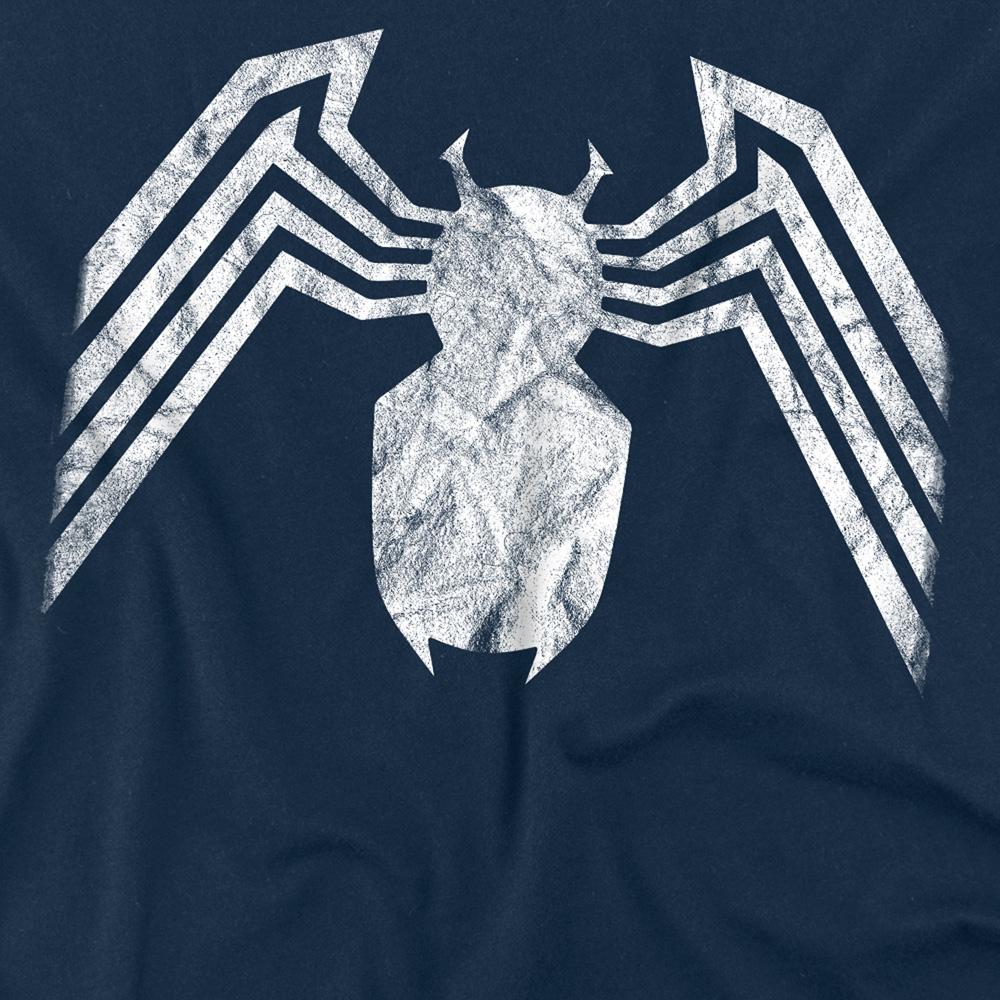 Navy - Side - Venom Unisex Adult Emblem T-Shirt
