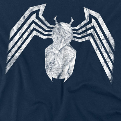 Navy - Side - Venom Unisex Adult Emblem T-Shirt