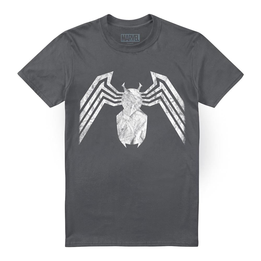Charcoal - Front - Venom Unisex Adult Emblem T-Shirt
