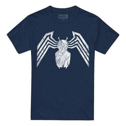 Navy - Front - Venom Unisex Adult Emblem T-Shirt