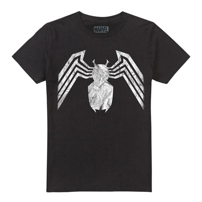 Black - Front - Venom Unisex Adult Emblem T-Shirt