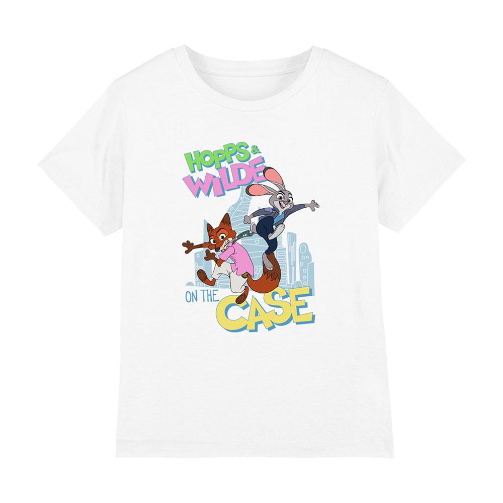 White - Front - Zootopia 2 Childrens-Kids On The Case Judy Hopps & Nick Wilde T-Shirt