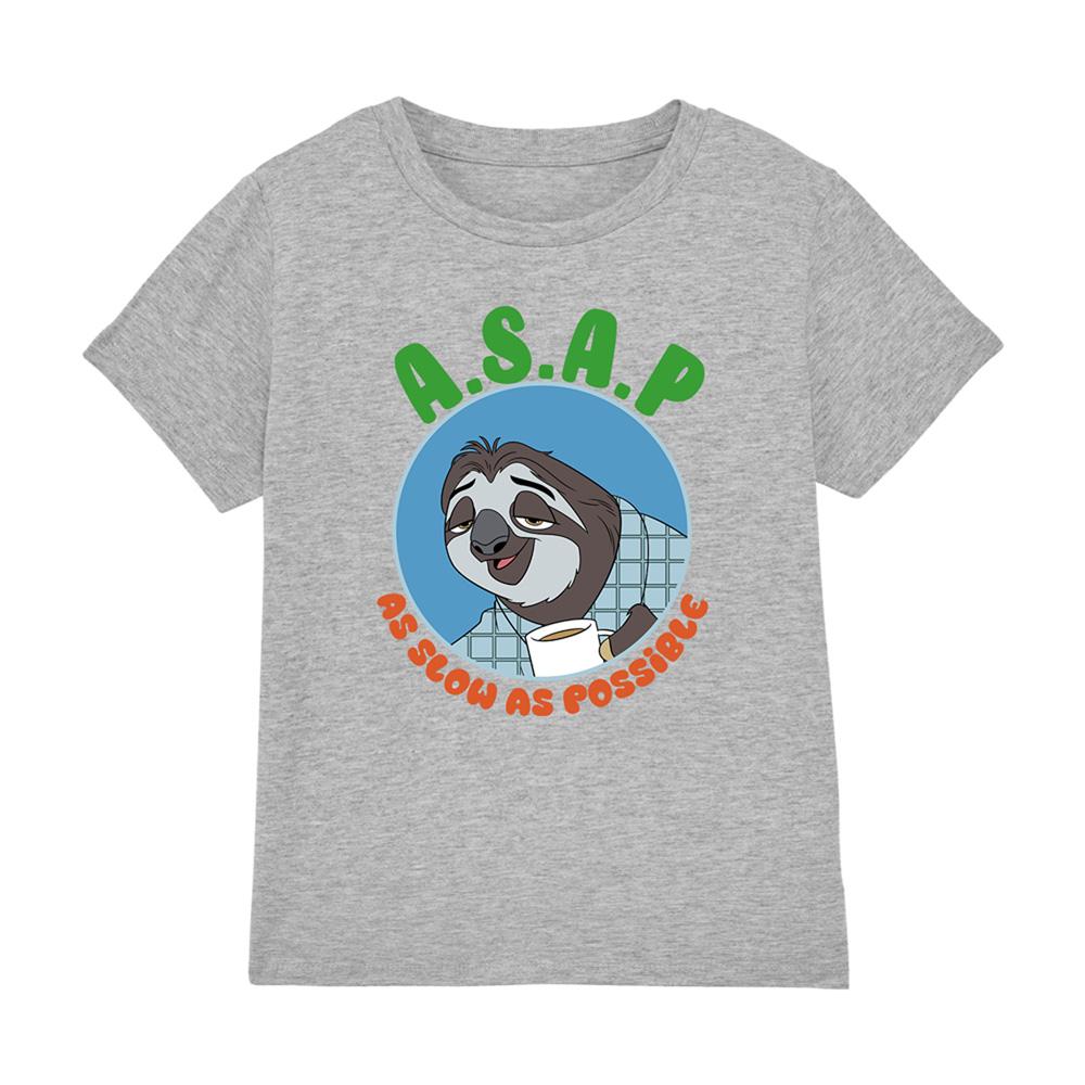 Athletic Heather - Front - Zootopia 2 Childrens-Kids Flash Sloth Slow T-Shirt