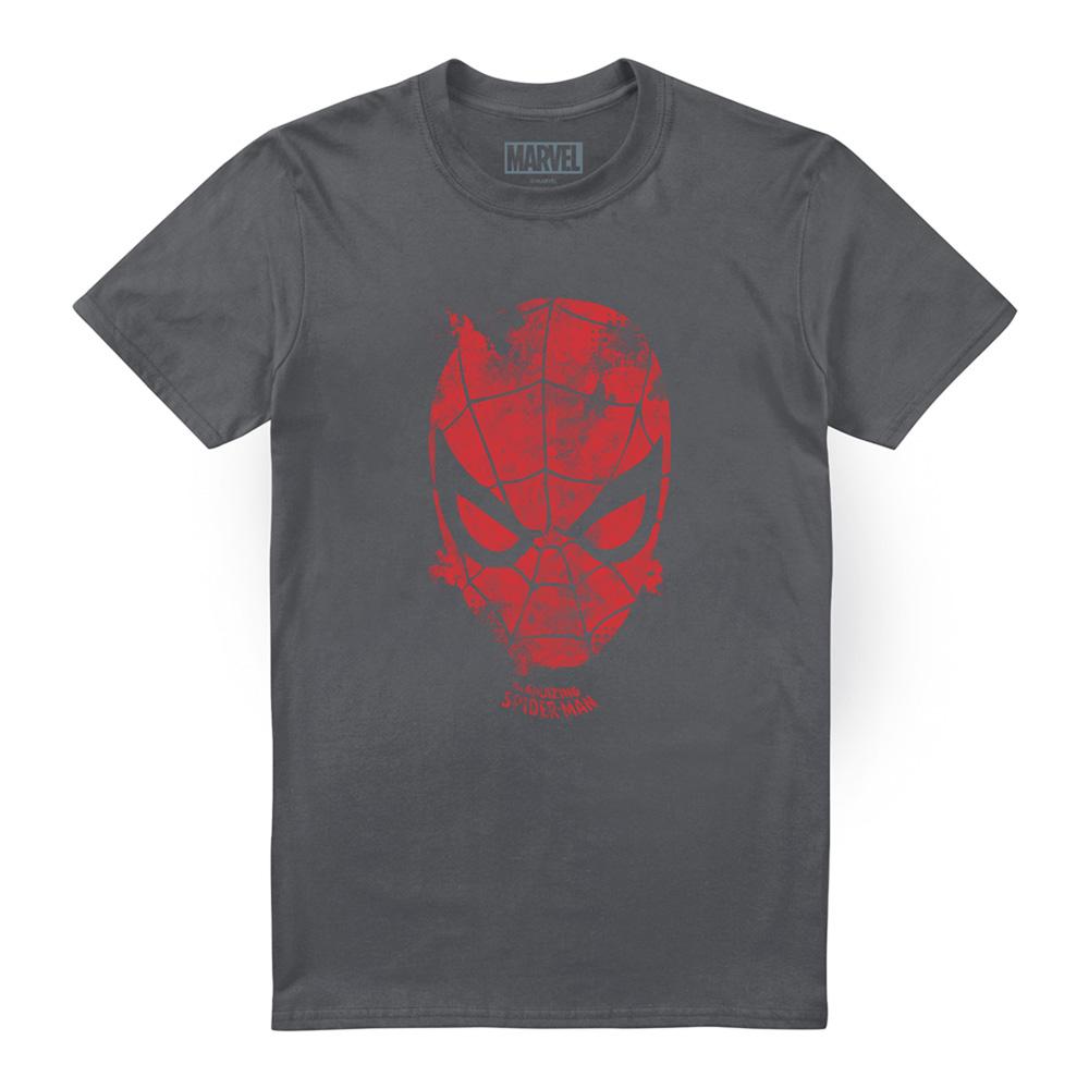 Charcoal - Front - Marvel Unisex Adult Webhead T-Shirt