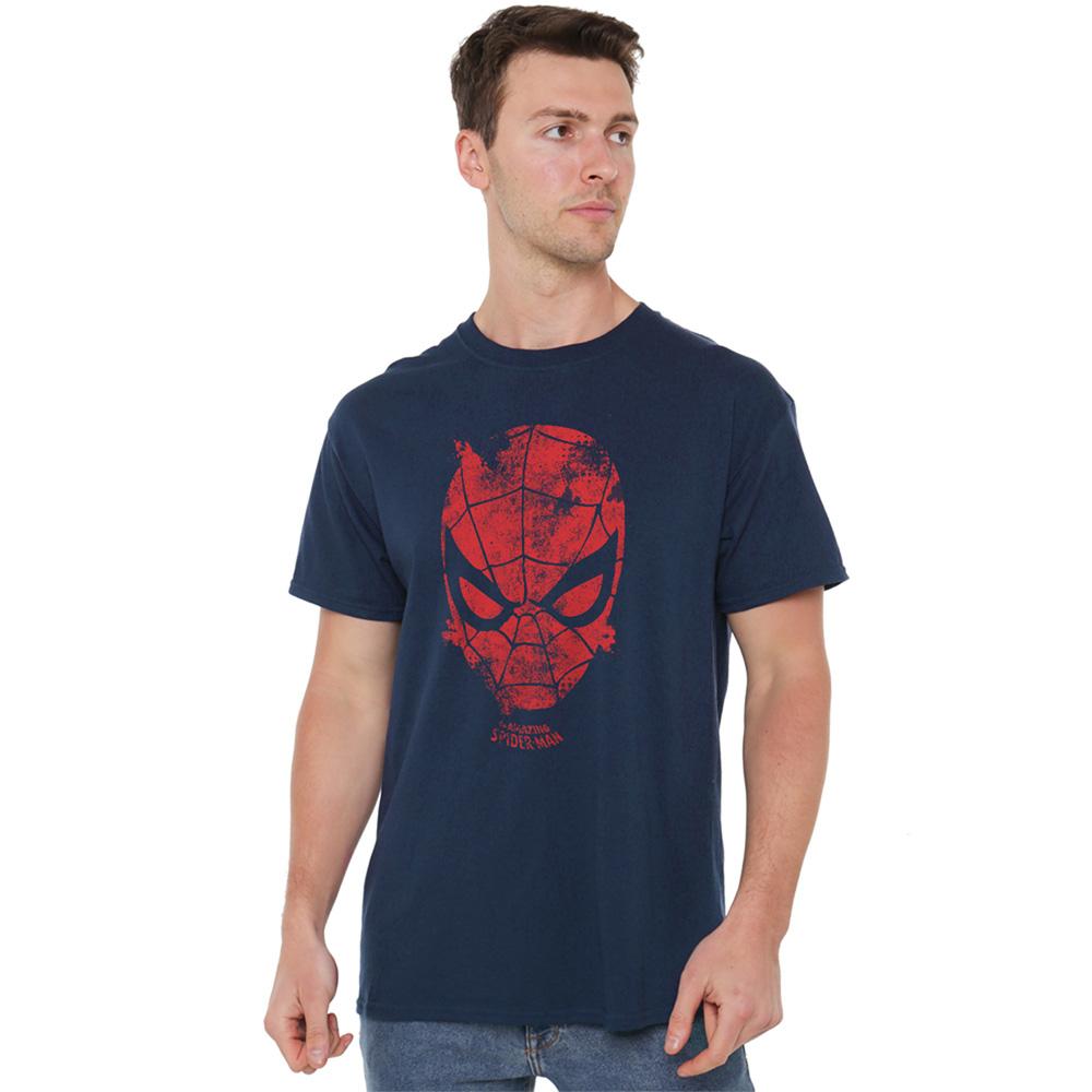 Navy - Back - Marvel Unisex Adult Webhead T-Shirt
