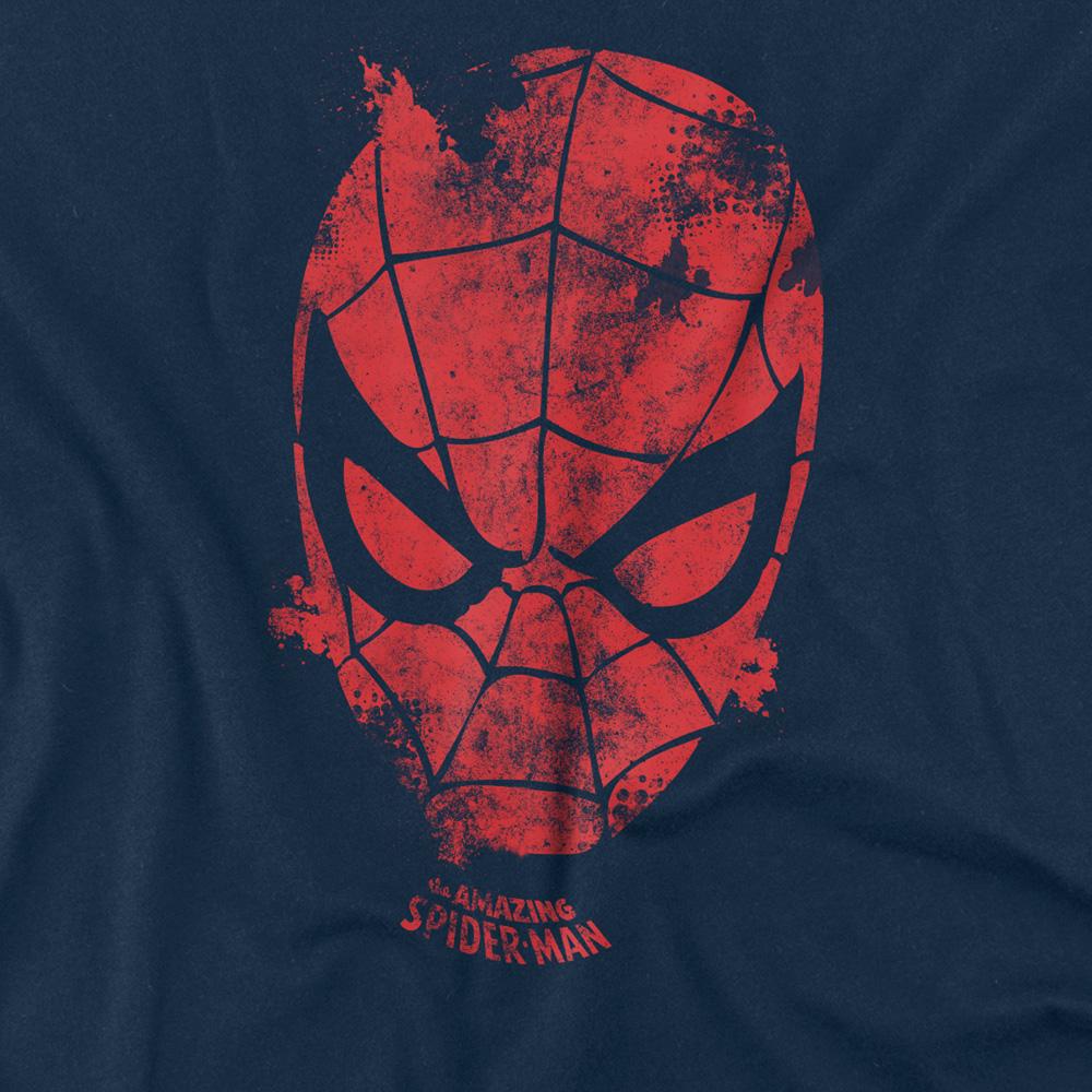 Navy - Side - Marvel Unisex Adult Webhead T-Shirt