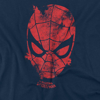 Navy - Side - Marvel Unisex Adult Webhead T-Shirt