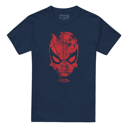 Navy - Front - Marvel Unisex Adult Webhead T-Shirt