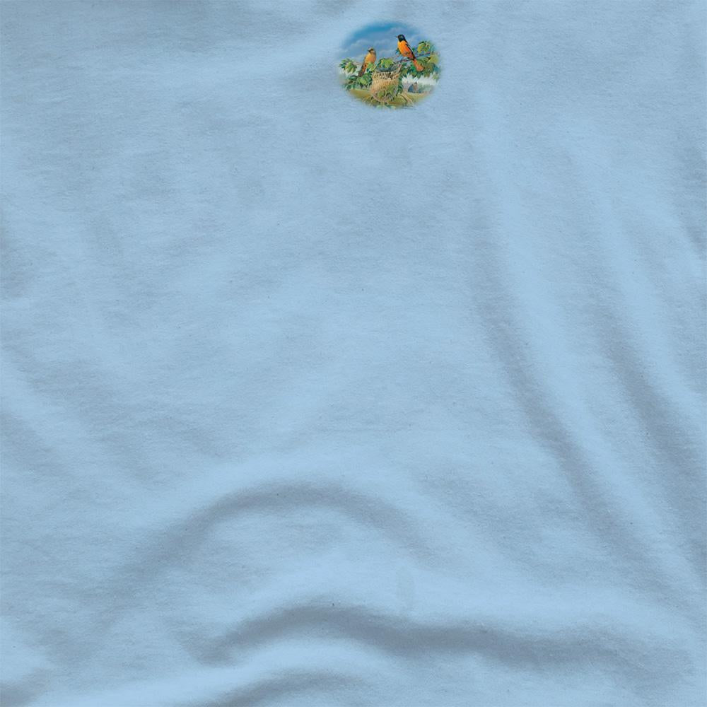 Light Blue - Side - Wildlife Unisex Adult Orioles And Farm T-Shirt