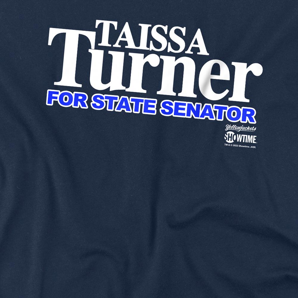 Navy - Side - Yellowjackets Unisex Adult Taissa Turner Senator T-Shirt