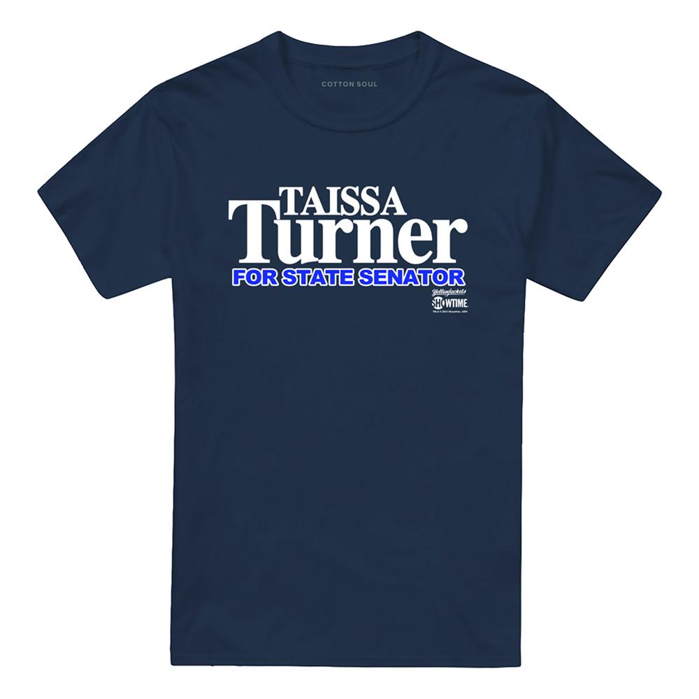 Navy - Front - Yellowjackets Unisex Adult Taissa Turner Senator T-Shirt