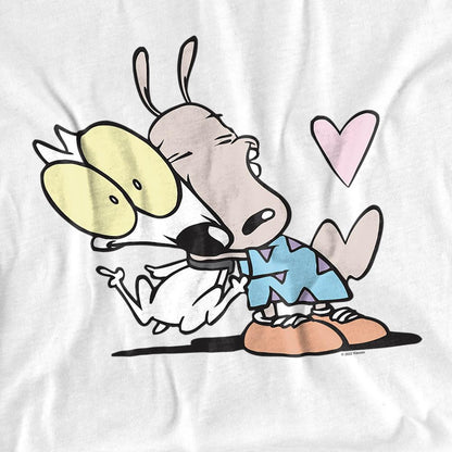White - Back - Rocko´s Modern Life Unisex Adult Hug T-Shirt
