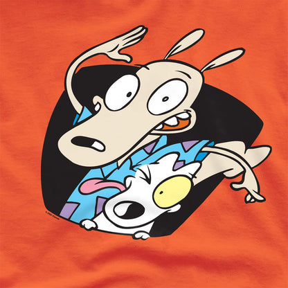 Orange - Side - Rocko´s Modern Life Unisex Adult Spunky Wink T-Shirt