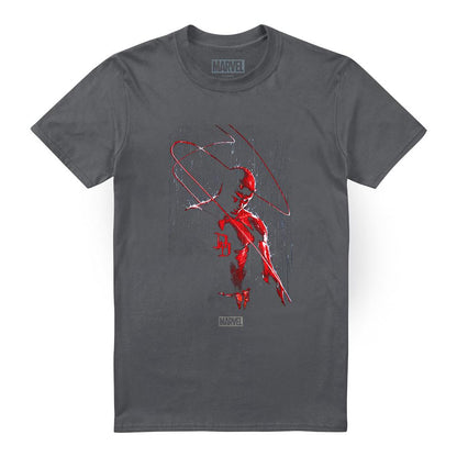 Charcoal - Front - Daredevil Unisex Adult Rain T-Shirt