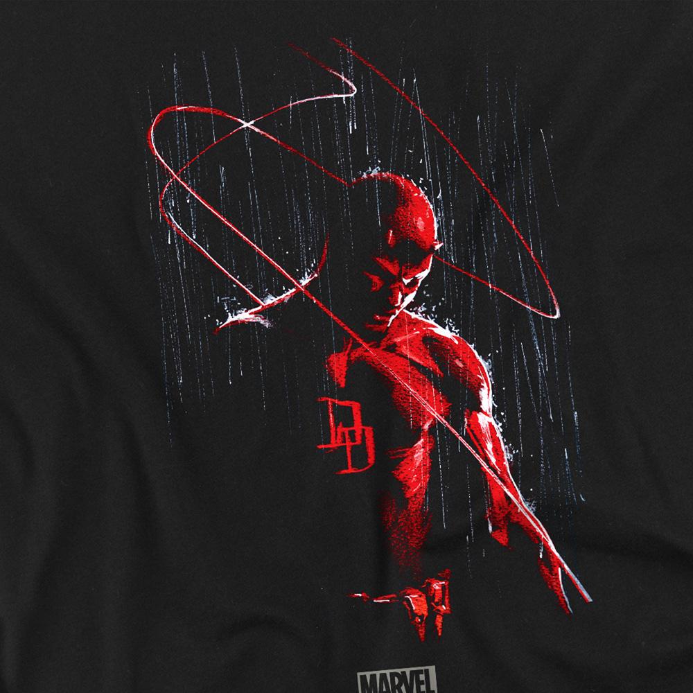 Black - Side - Daredevil Unisex Adult Rain T-Shirt