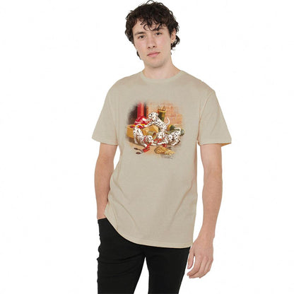 Sand - Back - Wildlife Unisex Adult Wheres The Fire? T-Shirt