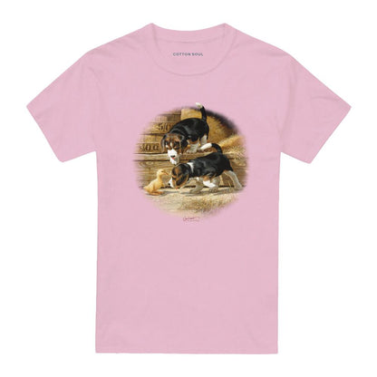 Pink - Front - Wildlife Unisex Adult Getting Acquainted T-Shirt