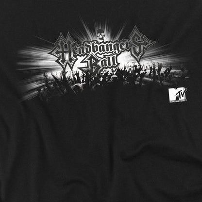 Black - Side - MTV Unisex Adult Headbangers Ball Concert T-Shirt