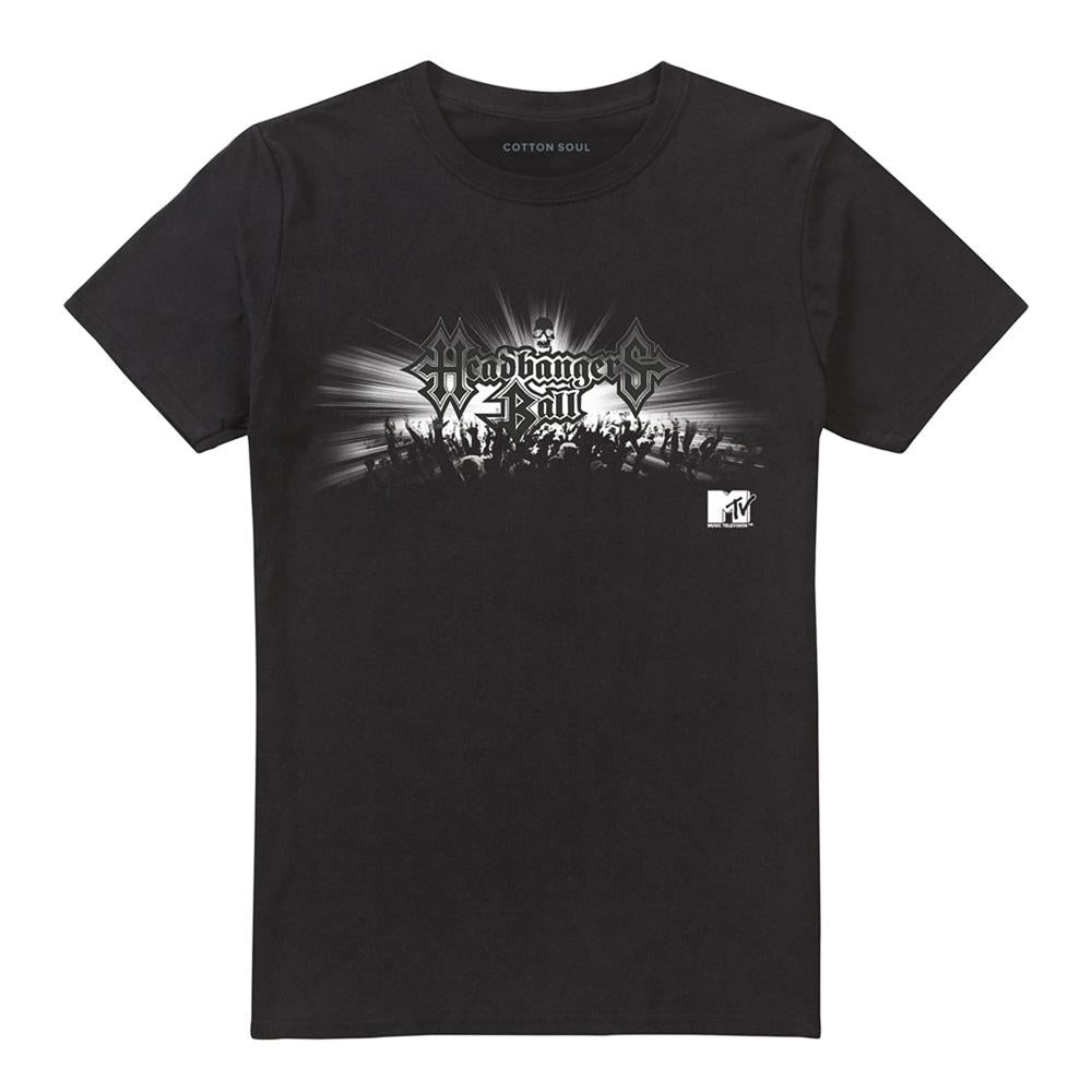 Black - Front - MTV Unisex Adult Headbangers Ball Concert T-Shirt