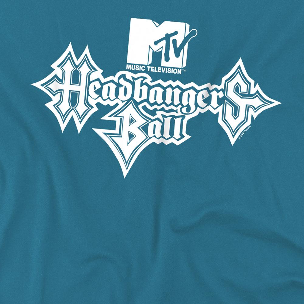 Slate - Side - MTV Unisex Adult Headbangers Ball MTV Logo T-Shirt