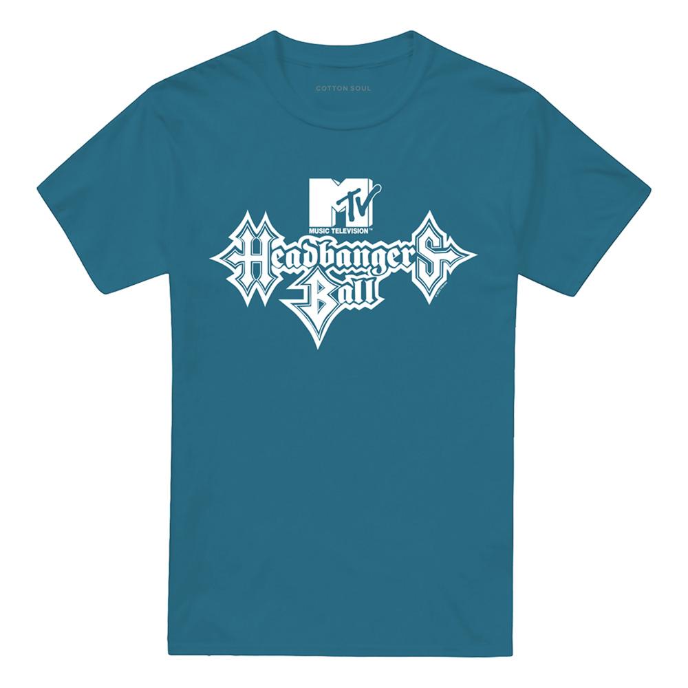 Slate - Front - MTV Unisex Adult Headbangers Ball MTV Logo T-Shirt