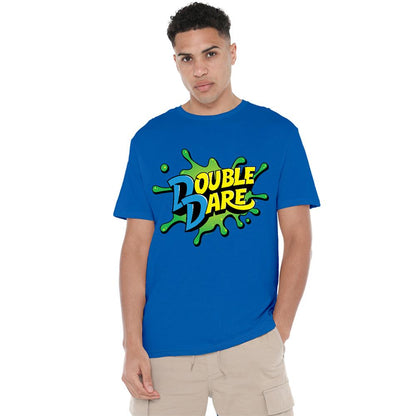 Royal Blue - Back - Double Dare Unisex Adult Logo Splat T-Shirt