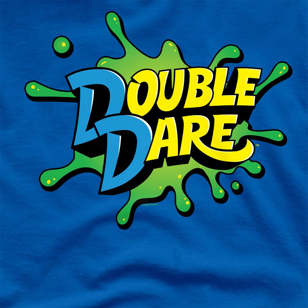 Royal Blue - Side - Double Dare Unisex Adult Logo Splat T-Shirt