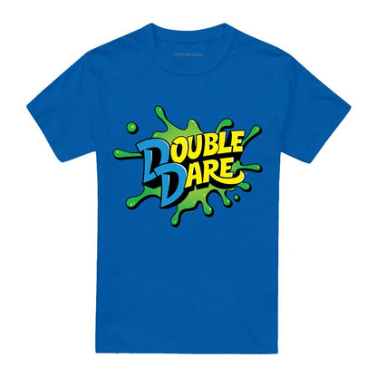 Royal Blue - Front - Double Dare Unisex Adult Logo Splat T-Shirt