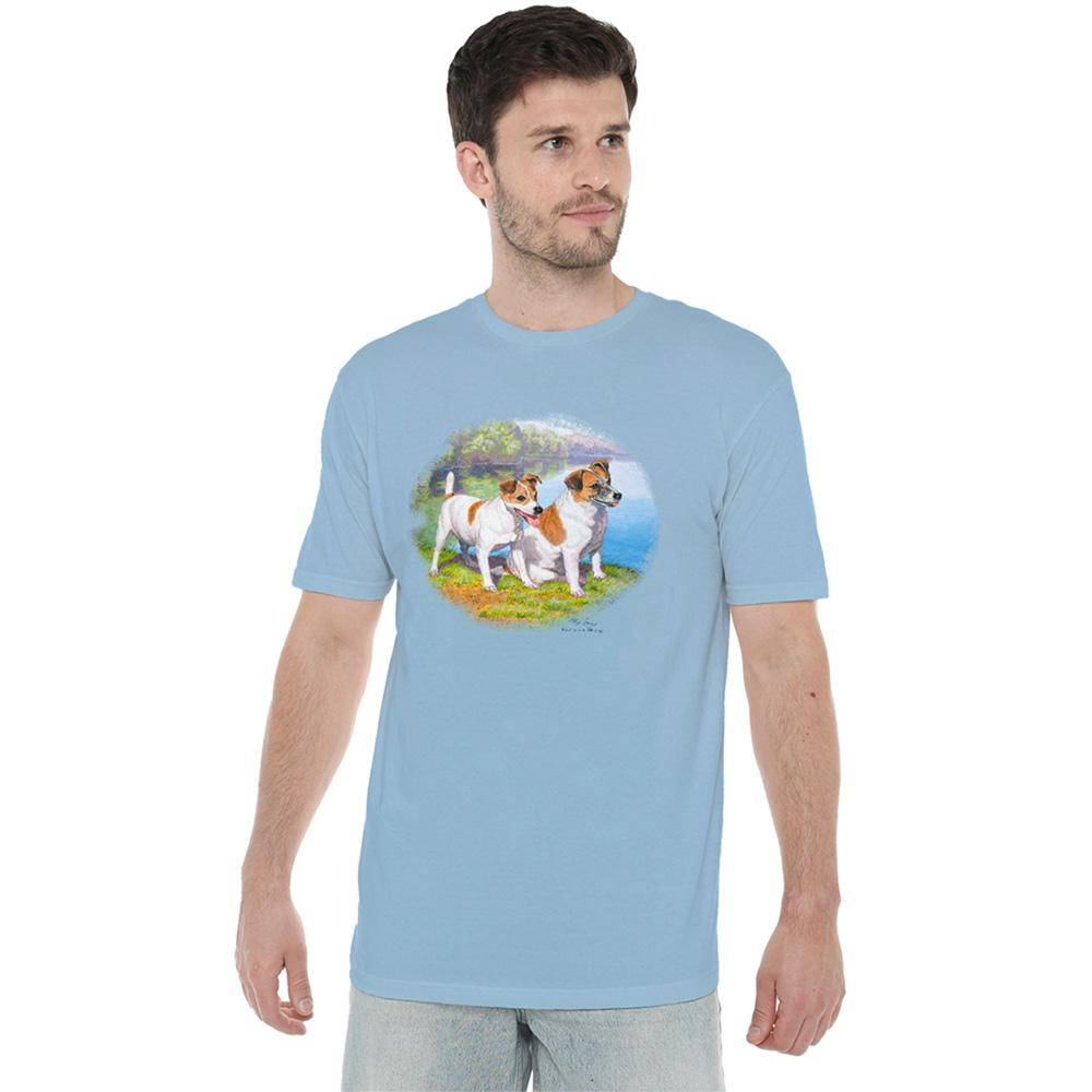 Light Blue - Back - Wildlife Unisex Adult Jack By Water T-Shirt