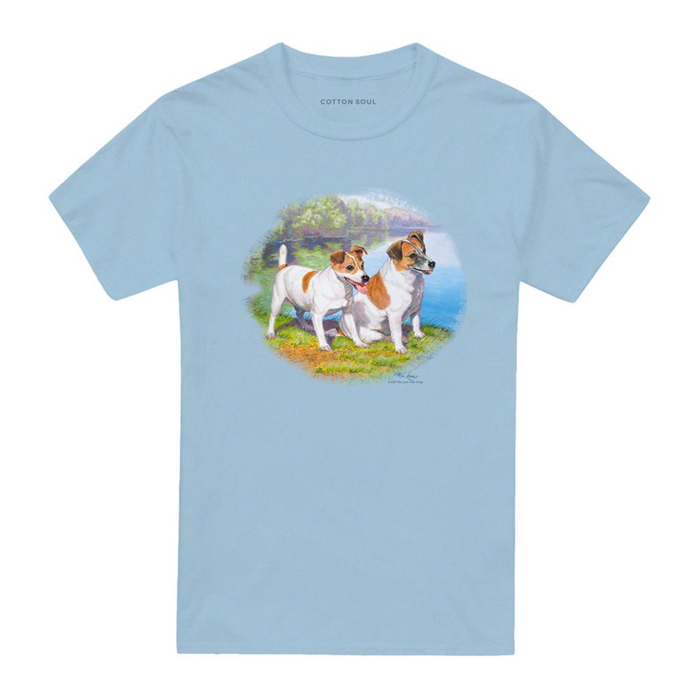 Light Blue - Front - Wildlife Unisex Adult Jack By Water T-Shirt