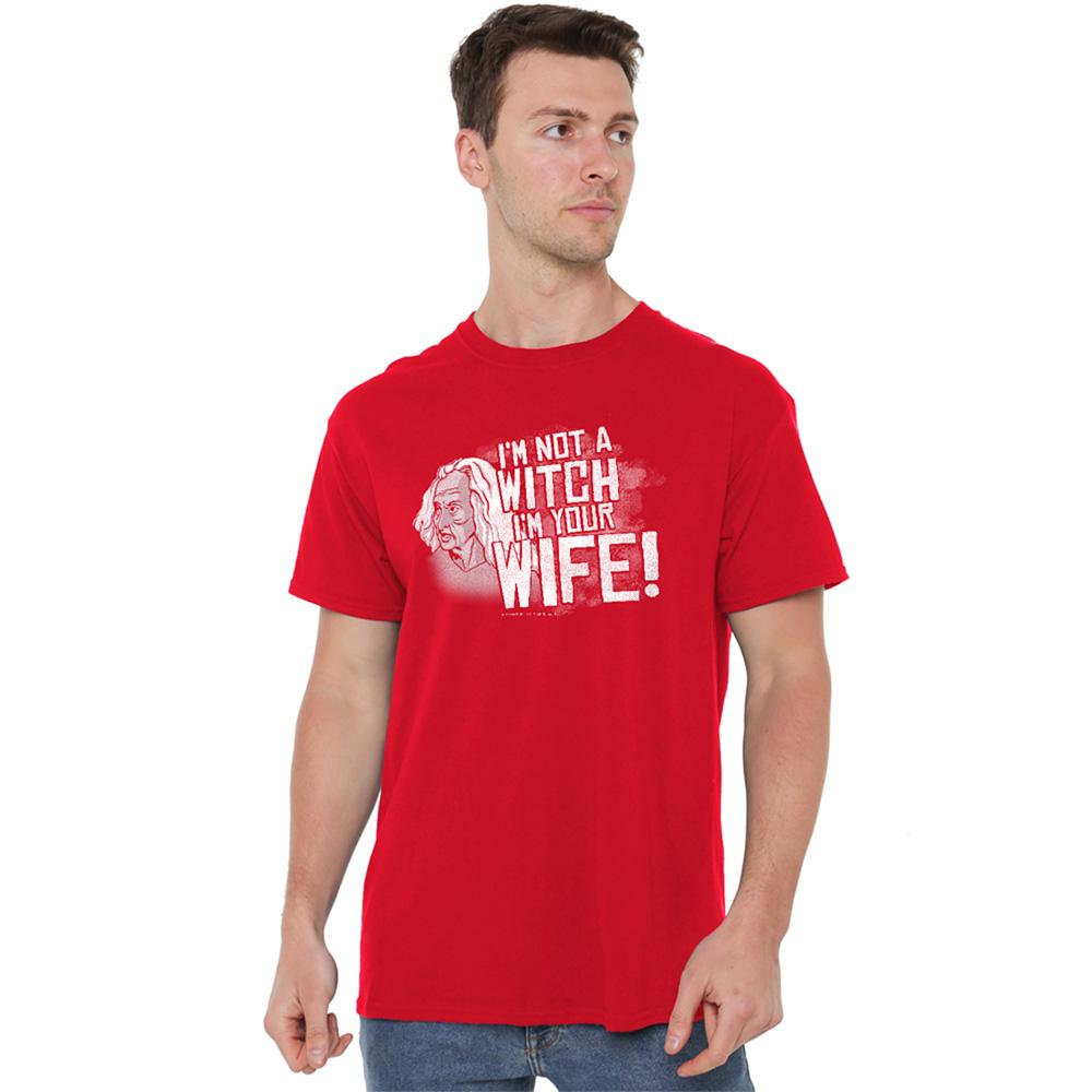 Red - Back - The Princess Bride Unisex Adult Not A Witch T-Shirt
