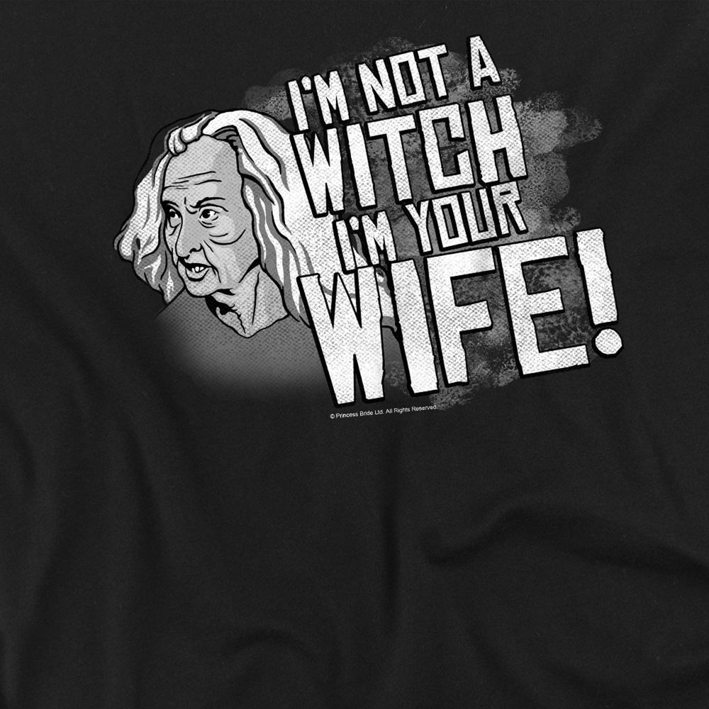 Black - Side - The Princess Bride Unisex Adult Not A Witch T-Shirt