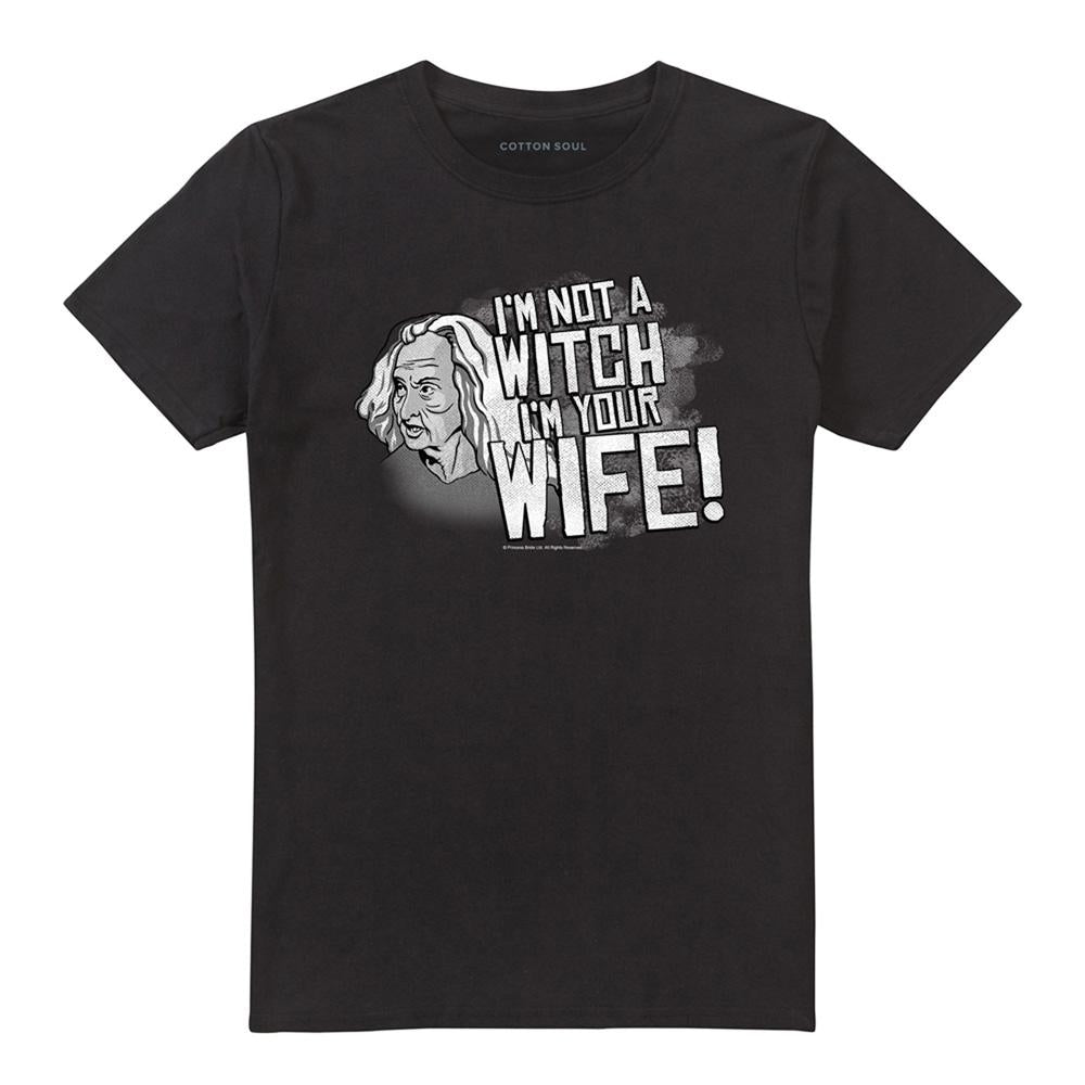 Black - Front - The Princess Bride Unisex Adult Not A Witch T-Shirt