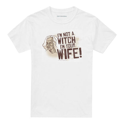 White - Front - The Princess Bride Unisex Adult Not A Witch T-Shirt