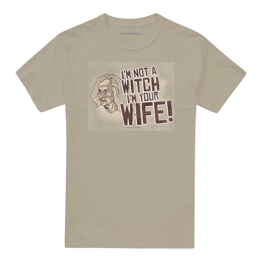 Sand - Front - The Princess Bride Unisex Adult Not A Witch T-Shirt
