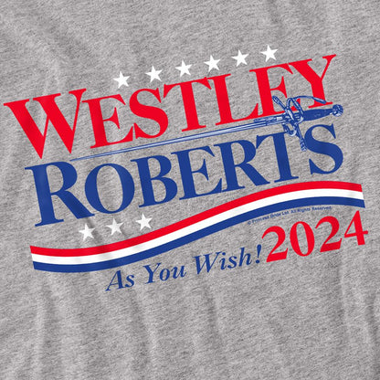 Athletic - Side - The Princess Bride Unisex Adult Westley Roberts For President As You Wish 2024 Long-Sleeved T-Shirt