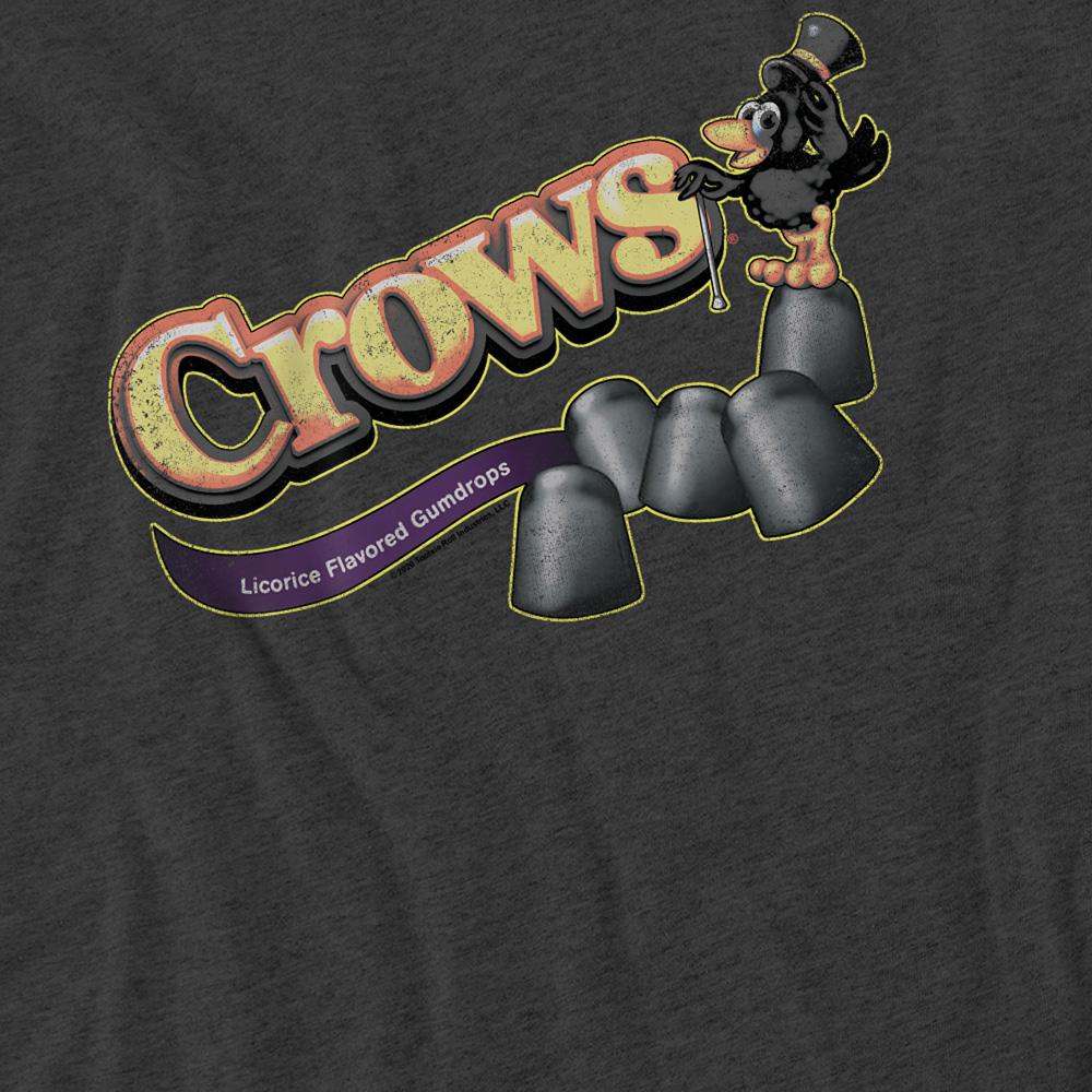 Charcoal - Side - Tootsie Roll Unisex Adult Crow Heather T-Shirt