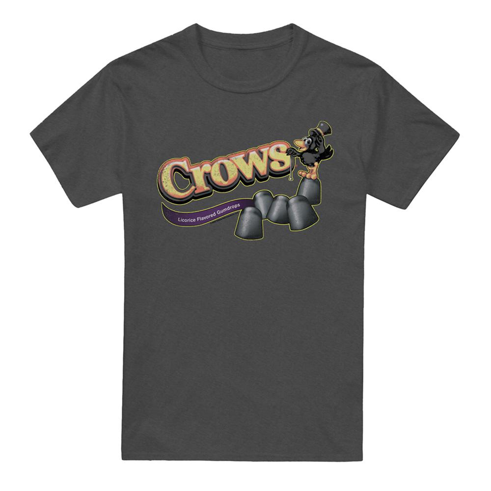 Charcoal - Front - Tootsie Roll Unisex Adult Crow Heather T-Shirt